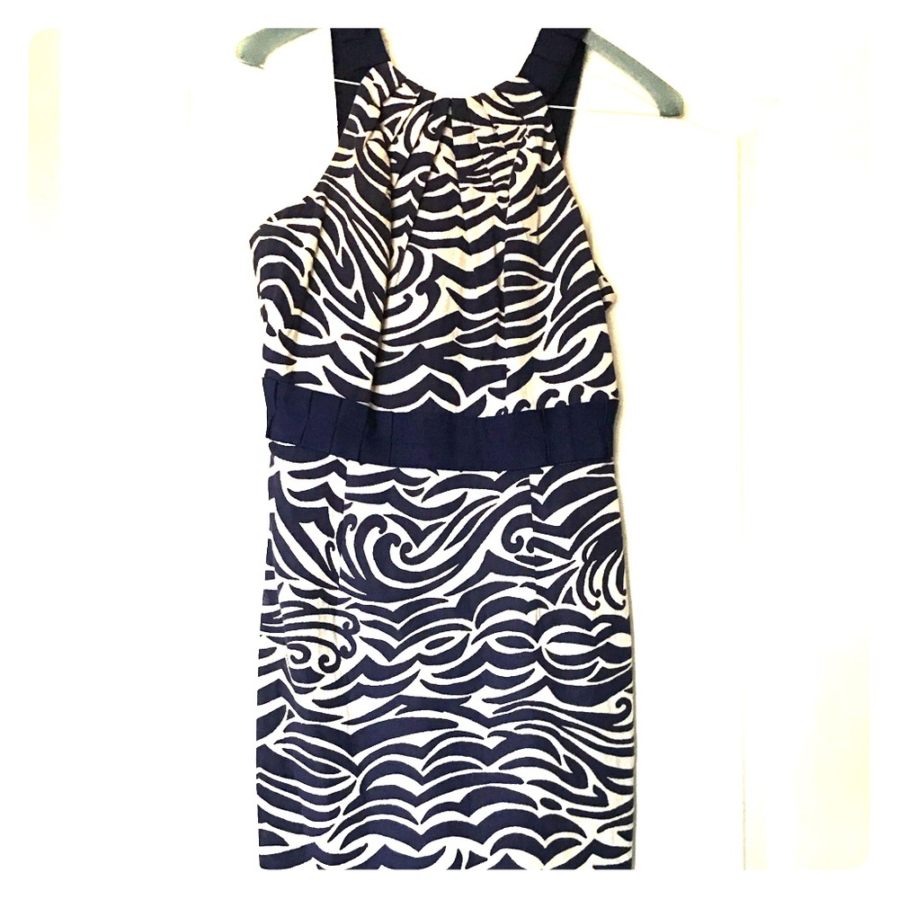 Antonio Meliani high neck pencil dress